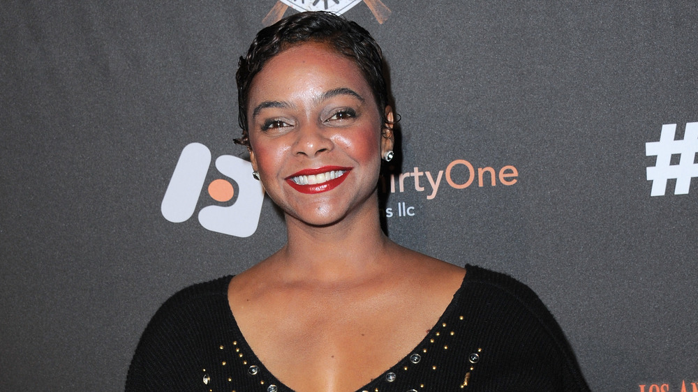 Lark Voorhies smiling 