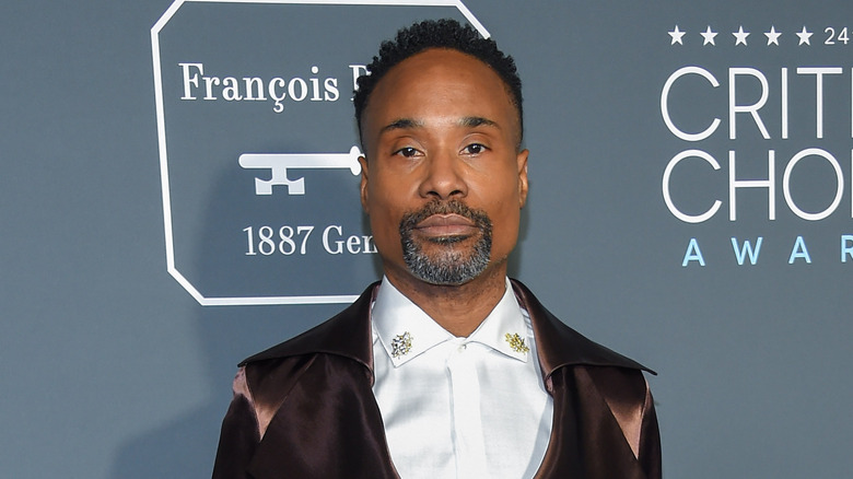 Billy Porter looking solemnly at the camera