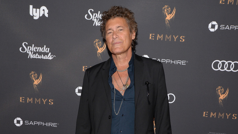 Steven Bauer wearing black blazer on red carpet