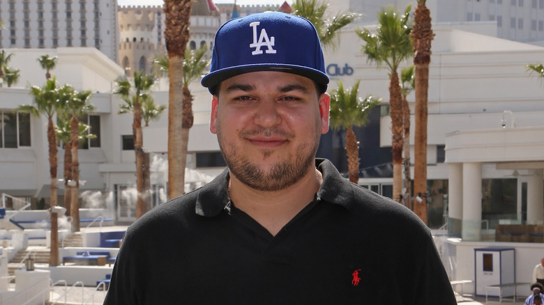 Rob Kardashian smiling