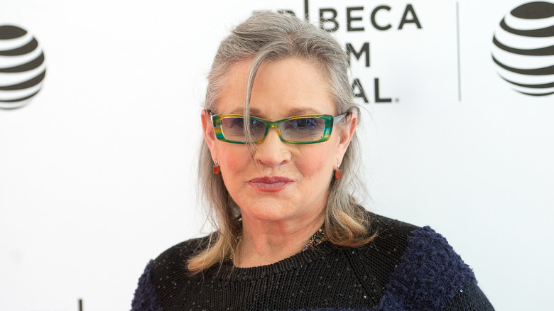 Carrie Fisher on red carpet