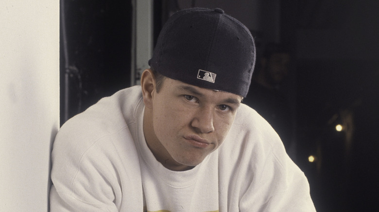 Mark Wahlberg posing for cameras