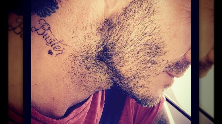 david beckham buster neck tattoo