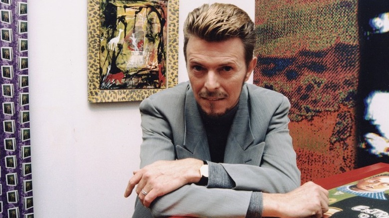 David Bowie at art gallery