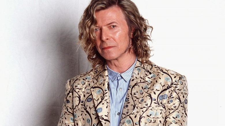 David Bowie looking at camera