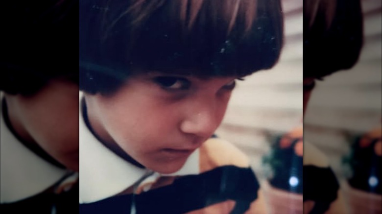 David Muir as a youngster and bowl cut