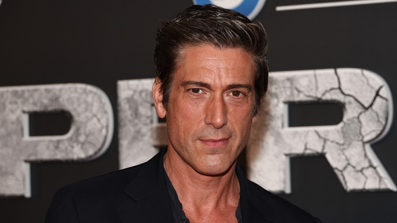 David Muir on the red carpet attending a movie premiere