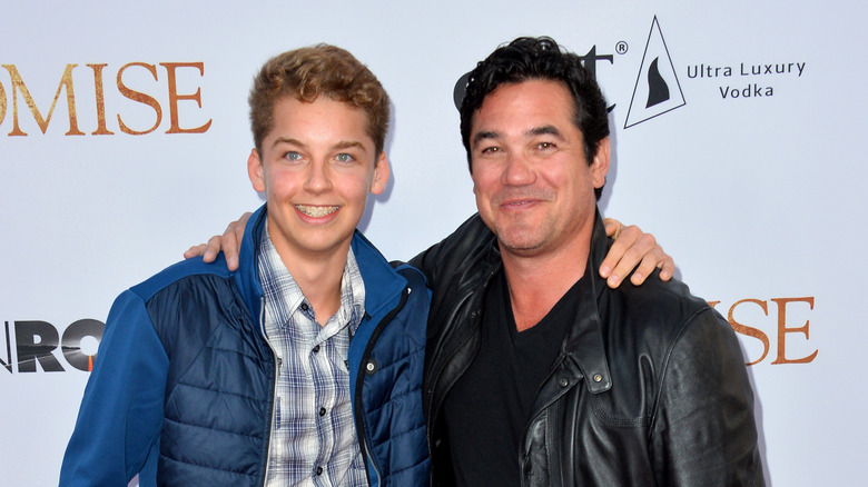 Dean Cain poses with son Christopher