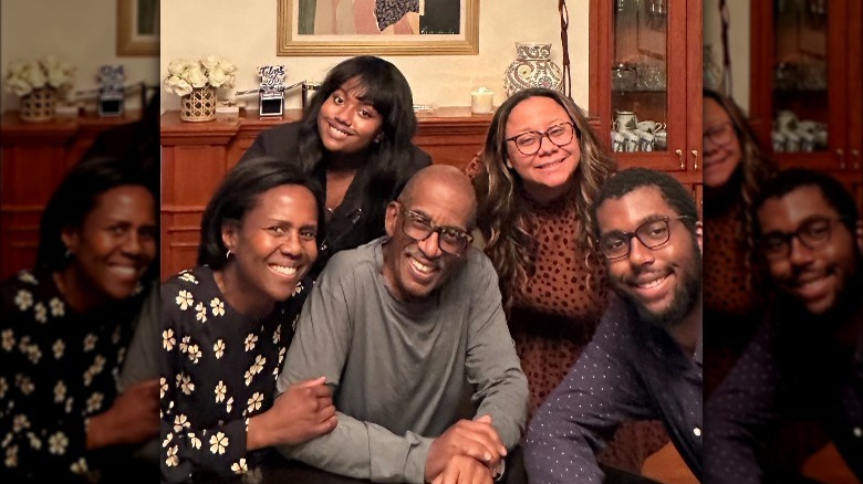 Al Roker with his family