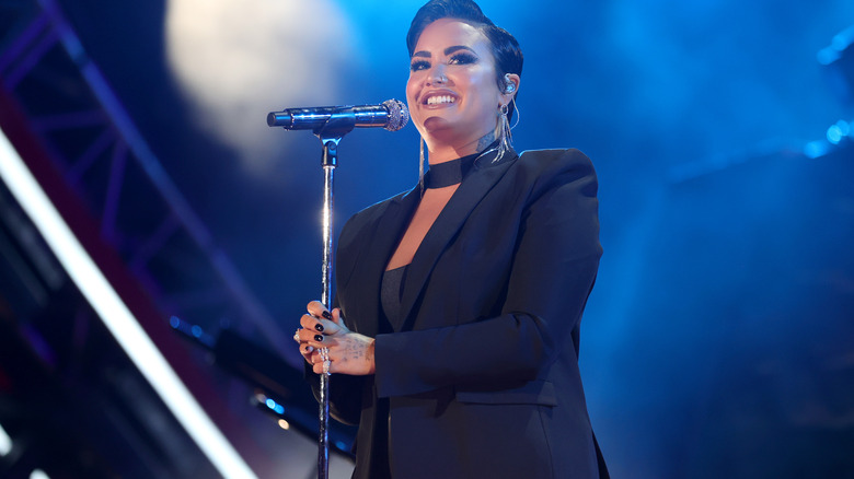 Demi Lovato performs onstage during Global Citizen Live