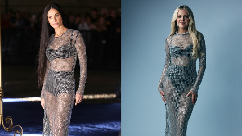 Demi Moore and Kelsea Ballerini side by side