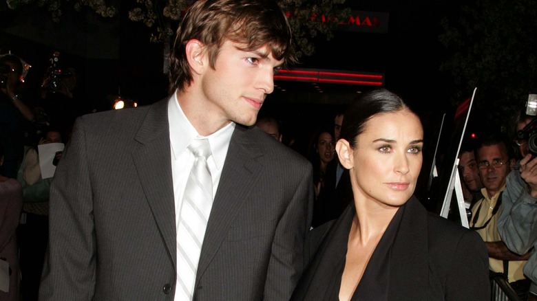 Ashton Kutcher and Demi Moore