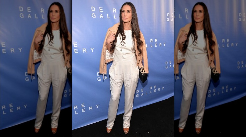 Demi Moore at an art gallery