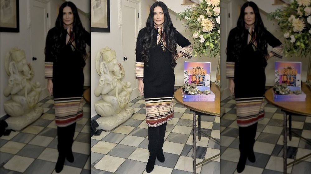 Demi Moore inside a mansion