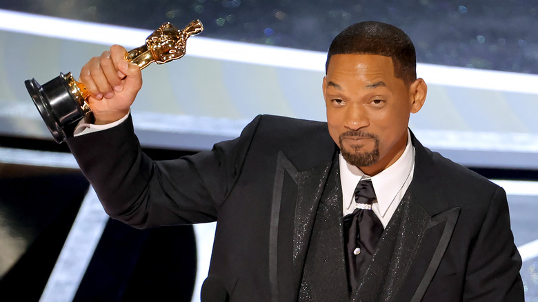 Will Smith with his Oscar