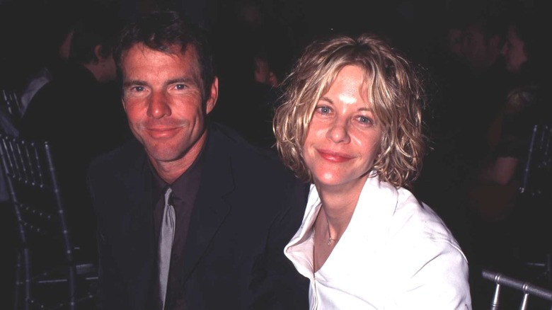 Dennis Quaid and Meg Ryan smiling