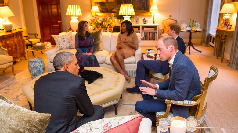 Obamas and Duke and Duchess of Cambridge, Kensington Palace, 2016