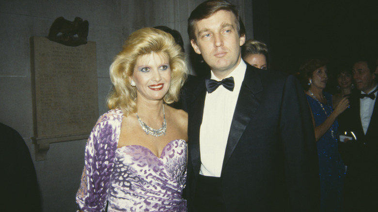 Ivana and Donald Trump at a formal event