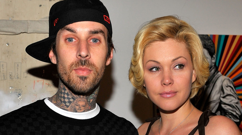 Travis Barker and Shanna Moakler at event