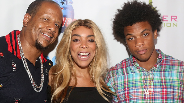 Wendy Williams, Kevin Hunter, and  Kevin Hunter Jr. smiling