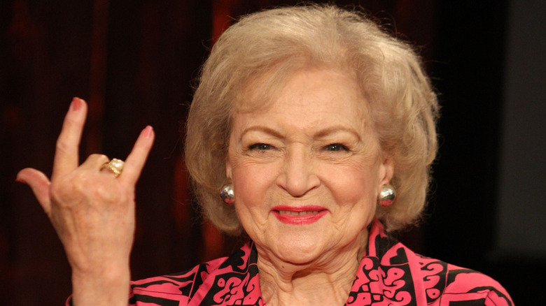 Betty White smiling