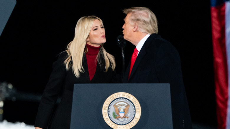 Donald Trump Ivanka Trump air kiss