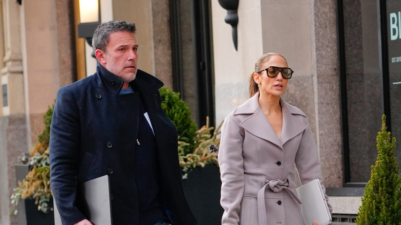 Ben Affleck and Jennifer Lopez walking