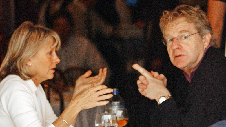 Jerry Springer and Micki Velton eat together