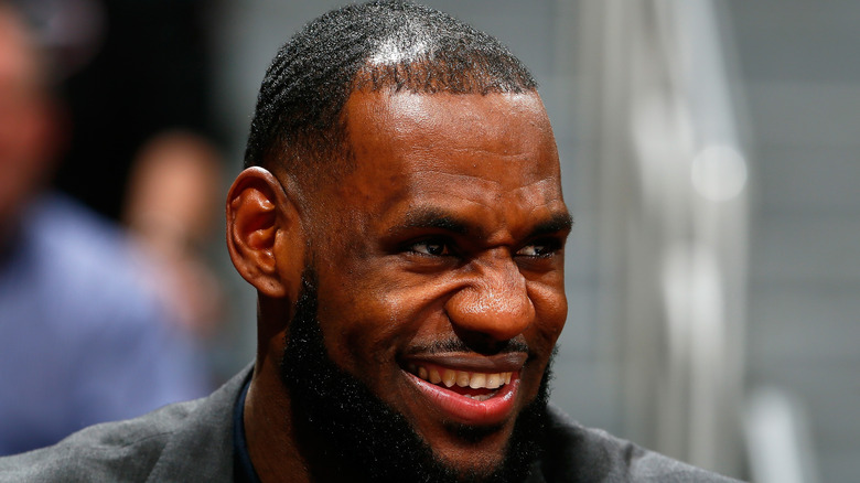 LeBron James smiling