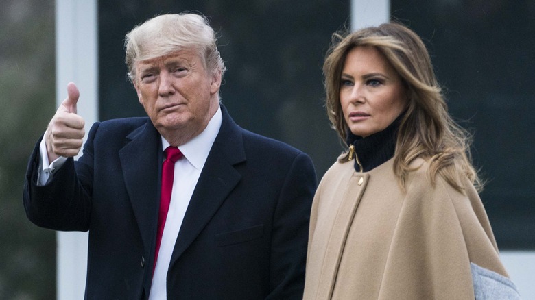 Melania Trump with Donald Trump