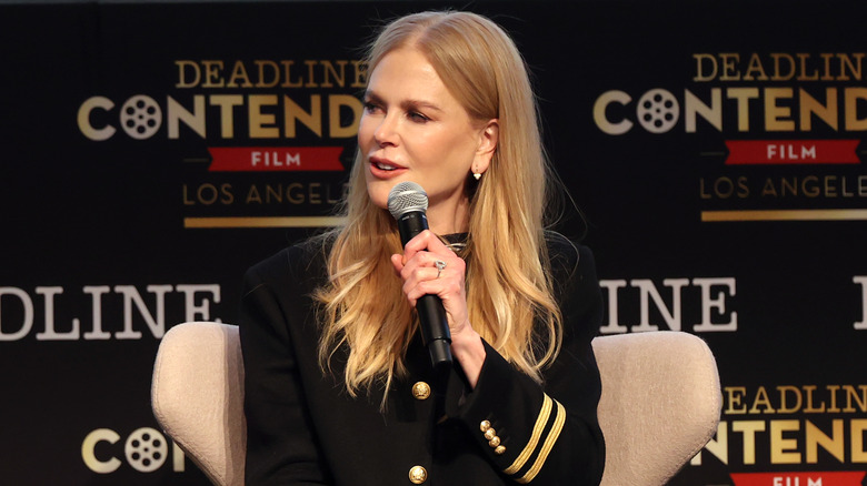 Nicole Kidman speaks at the screnning of her new movie