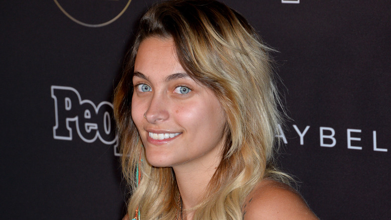 Paris Jackson smiling on red carpet 