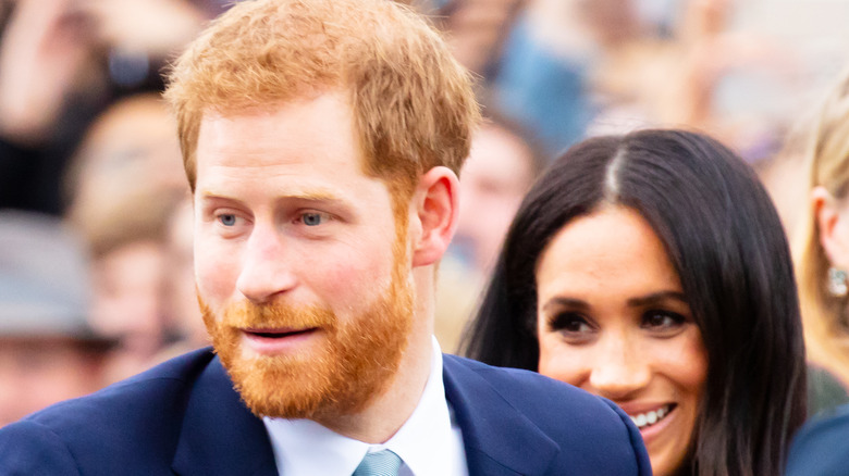 Prince Harry with Meghan Markle in Melbourne