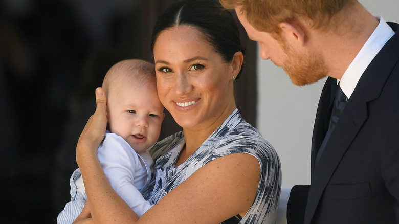 Meghan Markle holding Archie