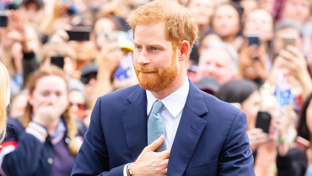 Prince Harry blue suit