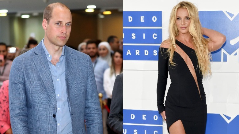 Prince William and Britney Spears