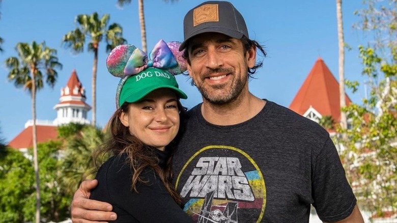 Shailene Woodley and Aaron Rodgers during happier times