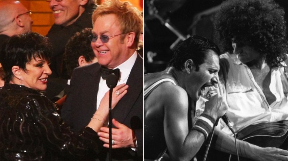 Liza Minnelli and Elton John / Freddie Mercury and Brian May of Queen