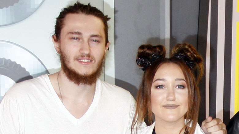 Braison and Noah Cyrus pose together.