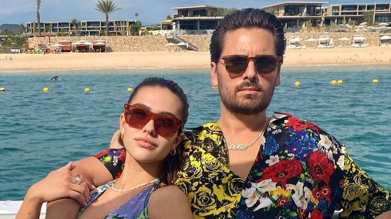 Amelia Gray Hamlin and Scott Disick on a boat