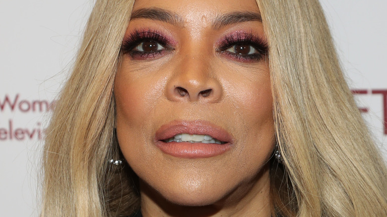 Wendy Williams with a serious expression