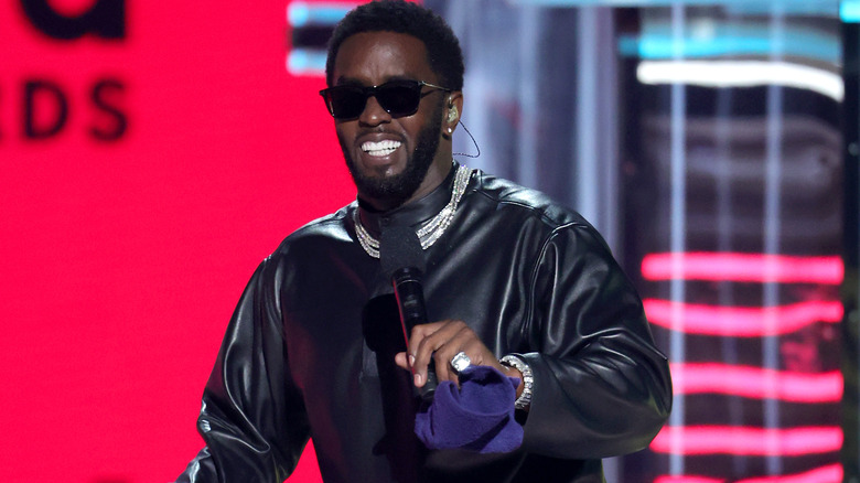 Diddy performing on stage