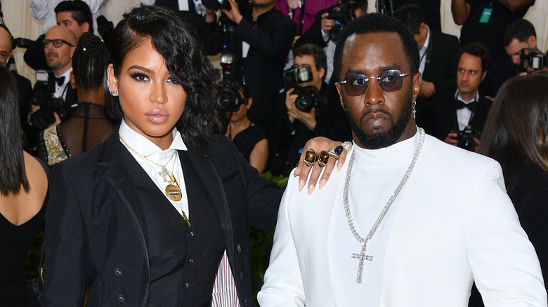 Cassie and Diddy looking serious