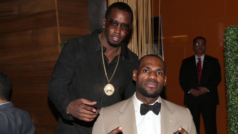 Diddy behind LeBron James