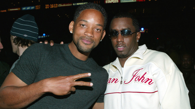 Will Smith Diddy white sweatsuit