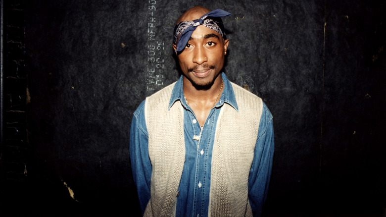 Tupac posing