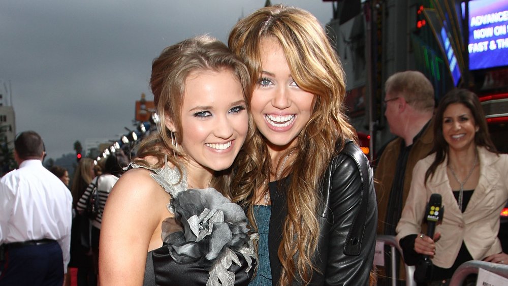 Emily Osment and Miley Cyrus