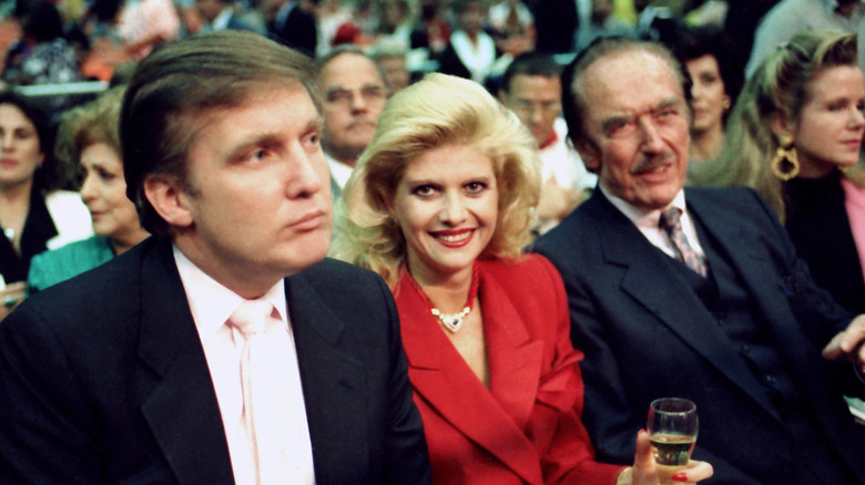 Fred sitting with Ivana and Donald Trump