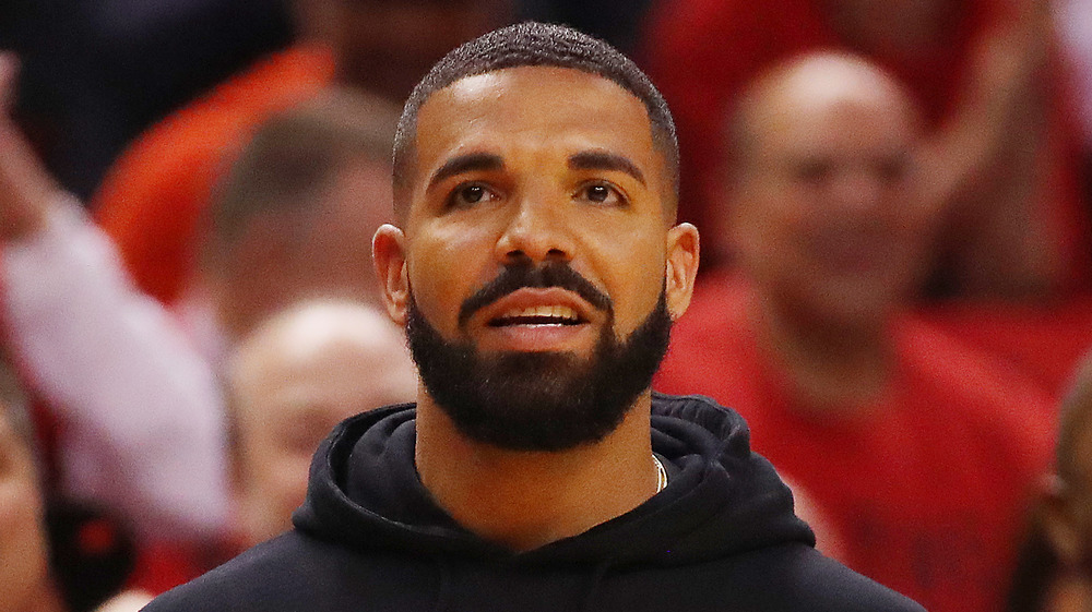 Drake looking concerned