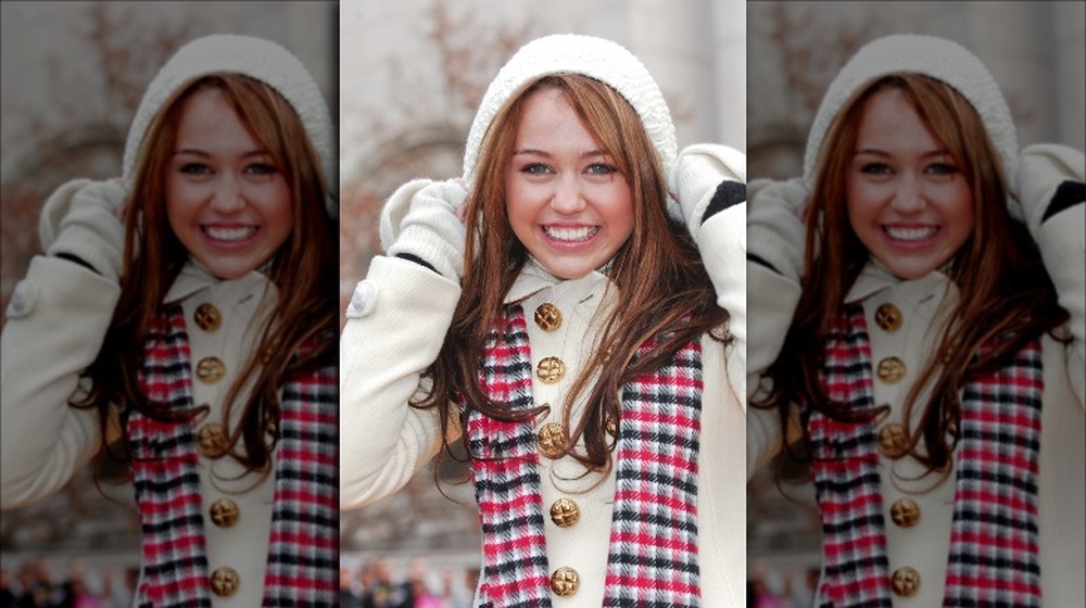 Miley Cyrus smiling